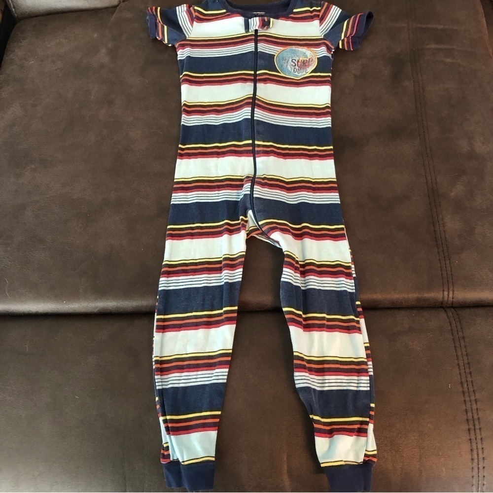 Children’s Place Striped One Piece Short Sleeve Pyjamas Size 4T